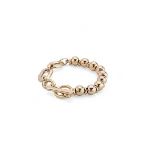 18K Gold Plated Cheerful Large Bracelet PUL2360ORO0000L Unode50 Jewelry And Accessories