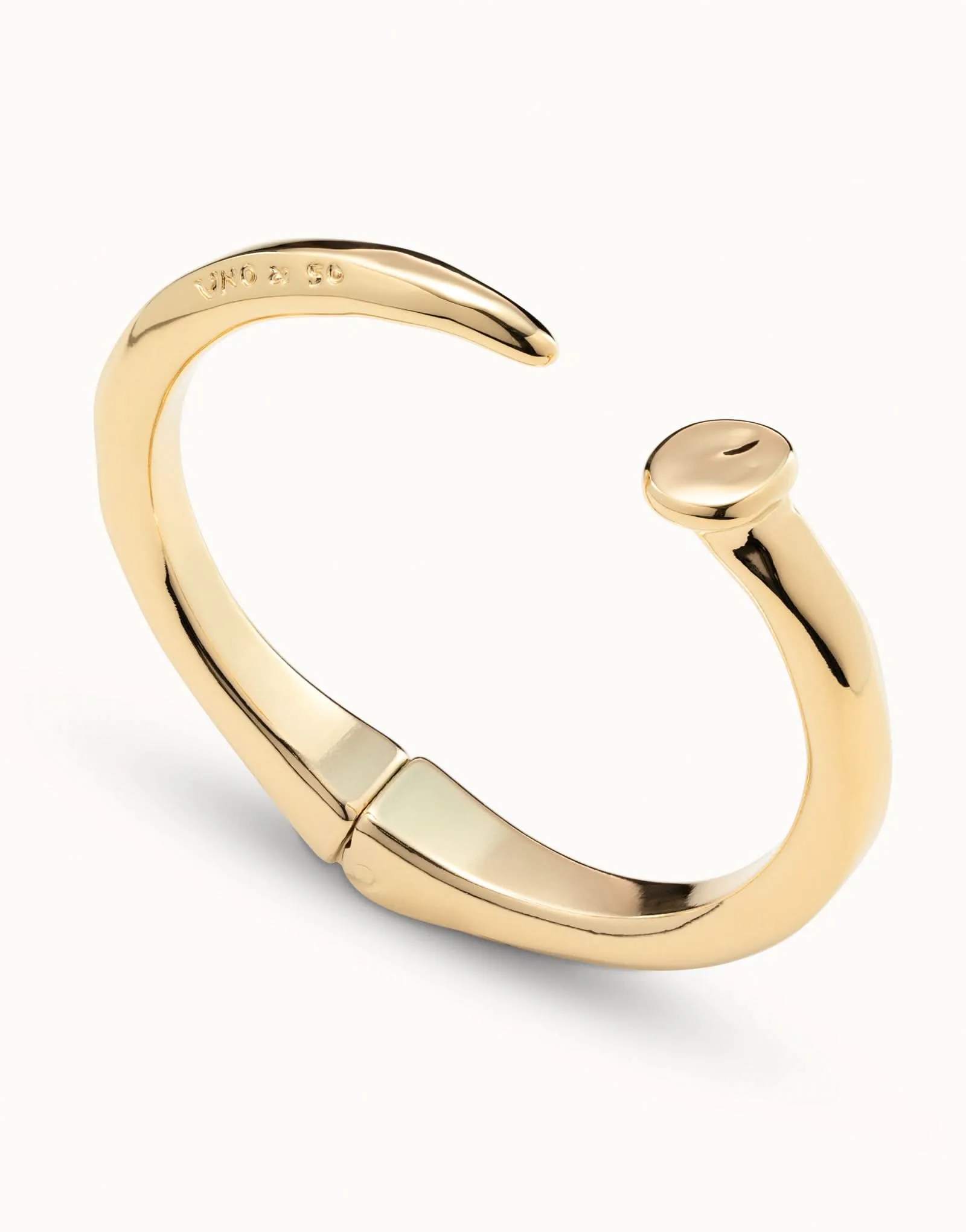 18k Gold Plated San Valentin Gold Bangle Bracelet PUL1821ORO0000 Unode50 Jewelry And Accessories