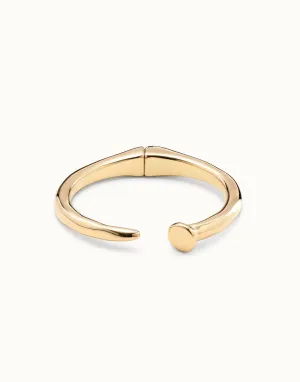 18k Gold Plated San Valentin Gold Bangle Bracelet PUL1821ORO0000 Unode50 Jewelry And Accessories