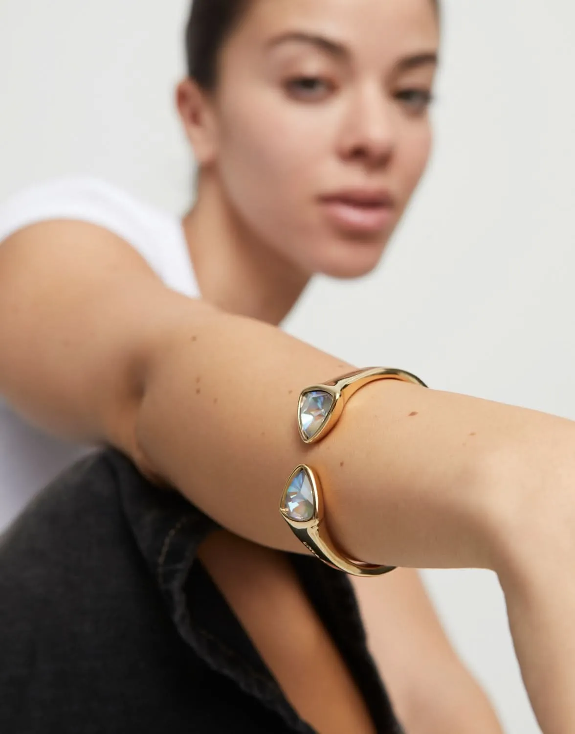 18k Gold Plated Ser Camaleonica Multicoloured Bangle Bracelet PUL2511MCLORO0 Unode50 Jewelry And Accessories
