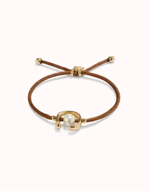 18k Gold Plated Ser Diferente Brown Bracelet PUL2505MARORO0M Unode50 Jewelry And Accessories