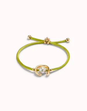 18k Gold Plated Ser Diferente Lime Green Bracelet PUL2505VDLORO0M Unode50 Jewelry And Accessories