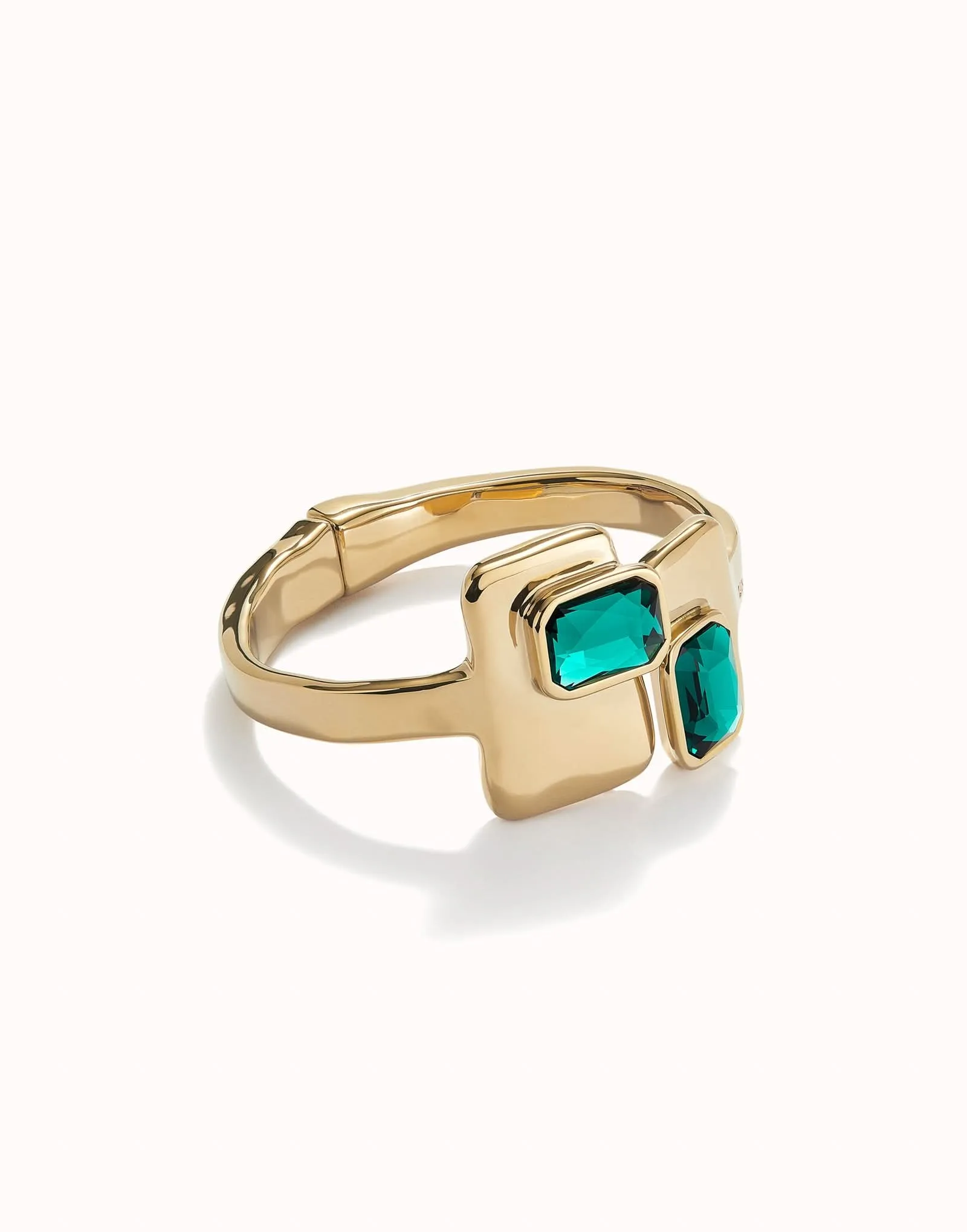 18k Gold Plated Ser Magnetica Green Bangle Bracelet PUL2486VRDORO0 Unode50 Jewelry And Accessories