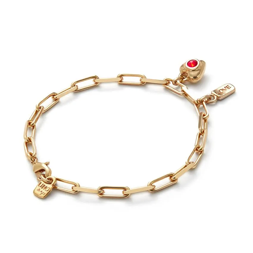 18k Gold Plated Ser Unico Red Bracelet PUL2567ROJORO0 Unode50 Jewelry And Accessories
