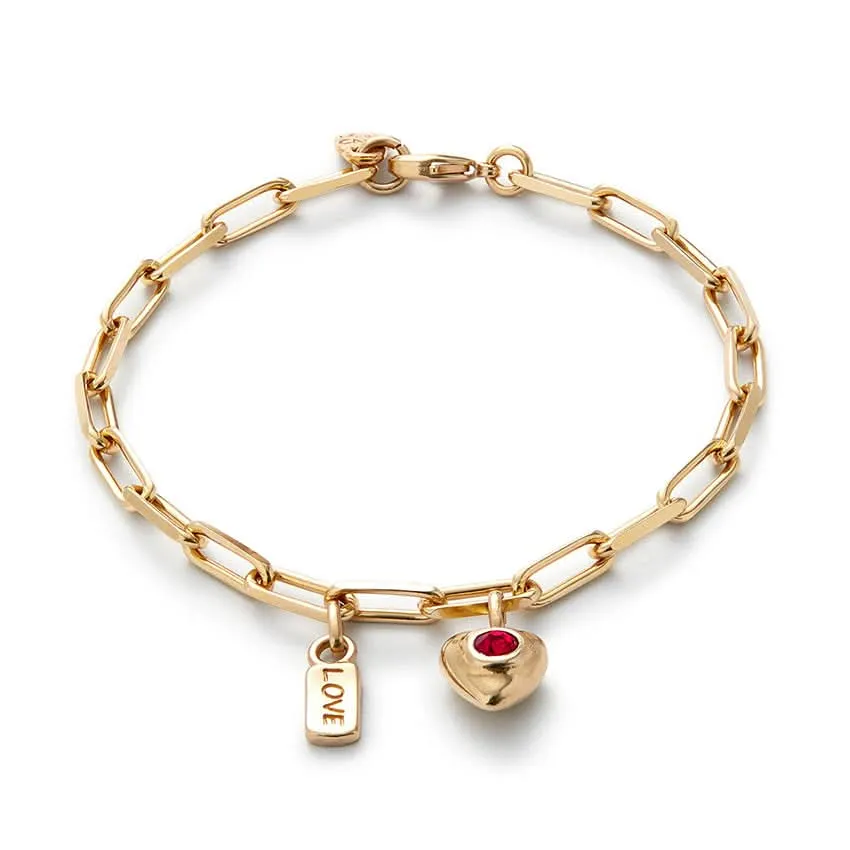 18k Gold Plated Ser Unico Red Bracelet PUL2567ROJORO0 Unode50 Jewelry And Accessories