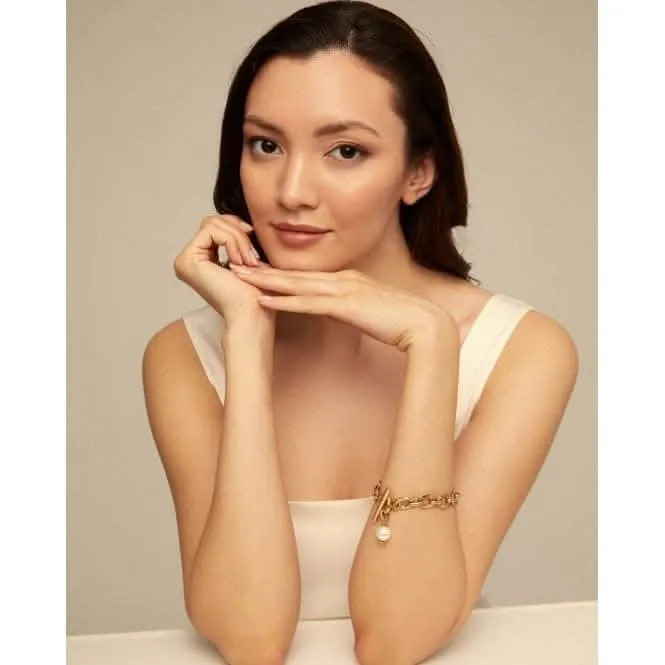 18K Gold Plated YOLO Large Bracelet PUL2365BPLORO0L Unode50 Jewelry And Accessories