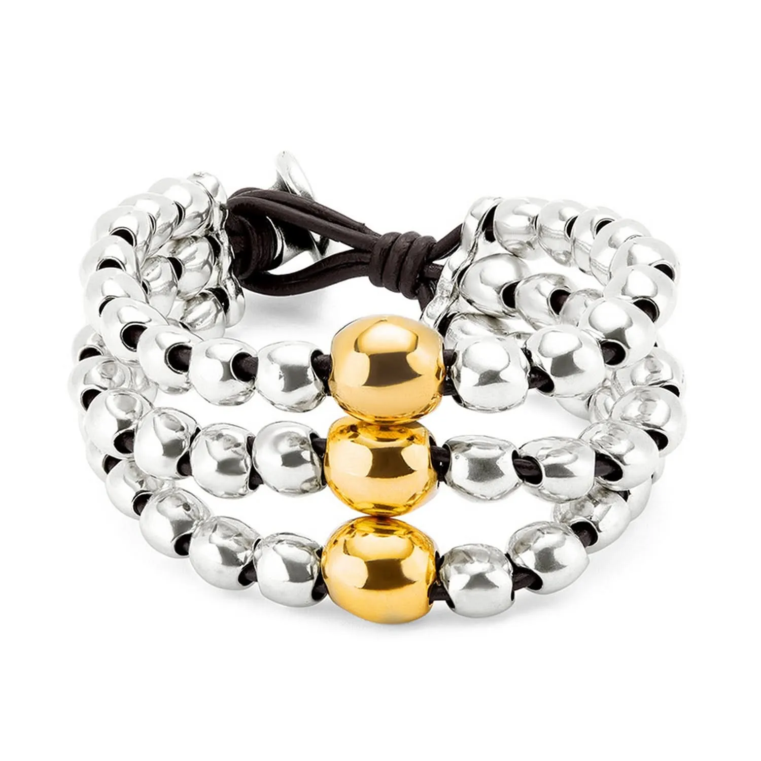 18k Gold Sterling Silver Plated Ser Intrepida Gold Bracelet PUL2550OROMTL0 Unode50 Jewelry And Accessories