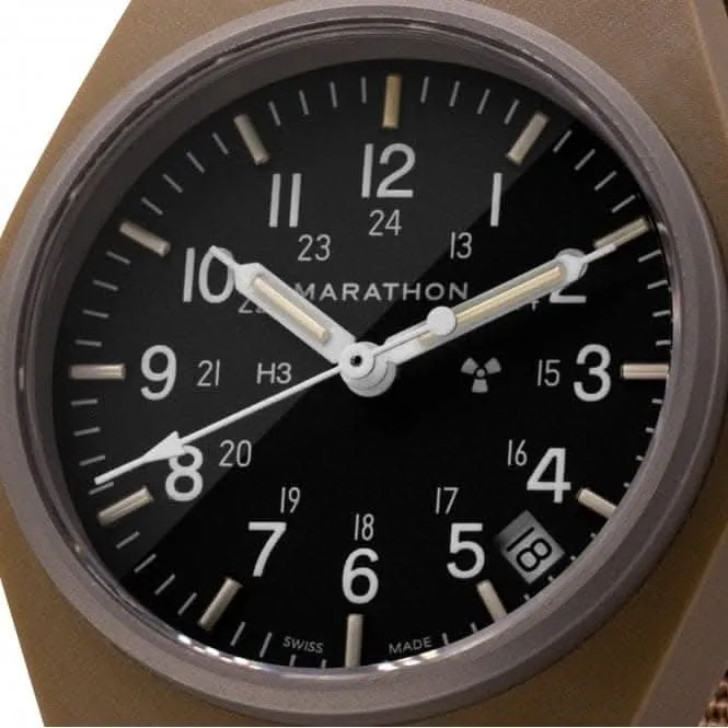34mm Desert Tan General Purpose Quartz Date (GPQ) Nylon DEFSTAN Watch
