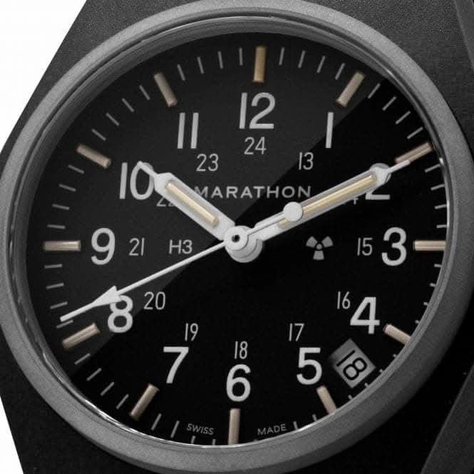 34mm Black General Purpose Quartz Date (GPQ) Nylon DEFSTAN Watch
