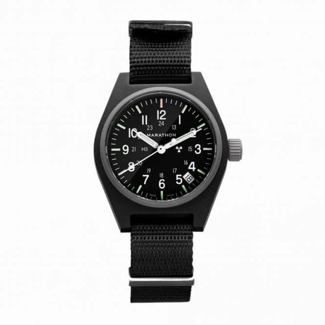 34mm Black General Purpose Quartz Date (GPQ) Nylon DEFSTAN Watch
