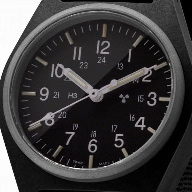 34mm Black General Purpose Quartz (GPQ) Ballistic Nylon Watch