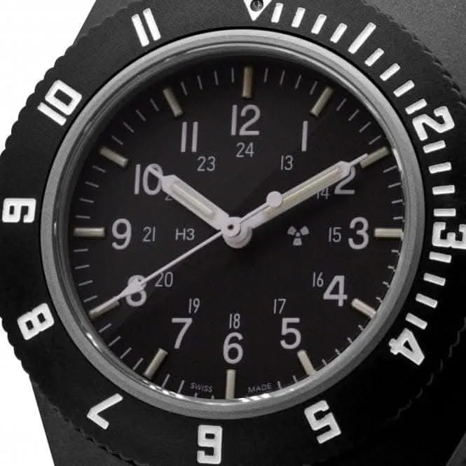 41mm Black Pilot's Navigator Ballistic Nylon Watch