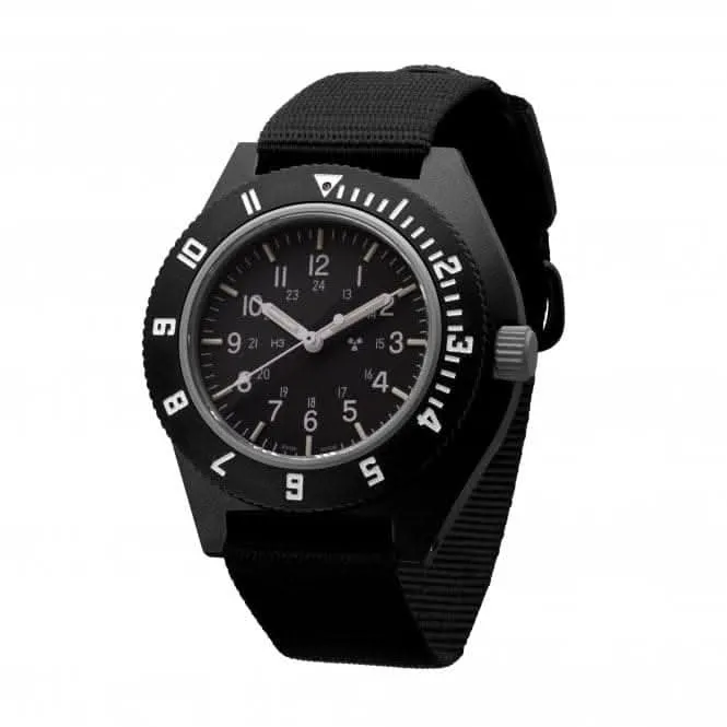 41mm Black Pilot's Navigator Ballistic Nylon Watch