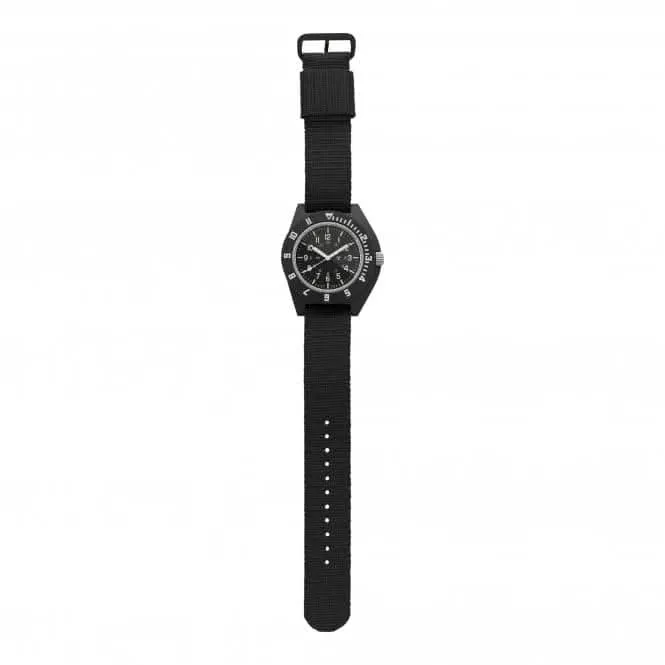 41mm Black Pilot's Navigator Ballistic Nylon Watch
