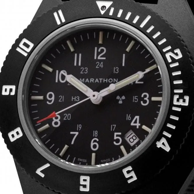 41mm Black Pilot's Navigator Date Nylon DEFSTAN Watch