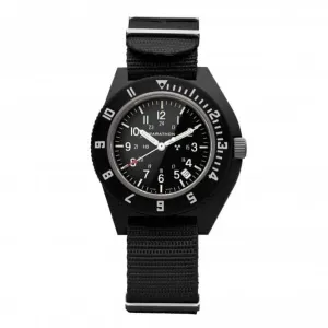41mm Black Pilot's Navigator Date Nylon DEFSTAN Watch