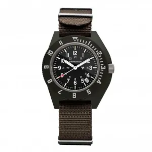 41mm Sage Green Pilot's Navigator Date Nylon DEFSTAN Watch