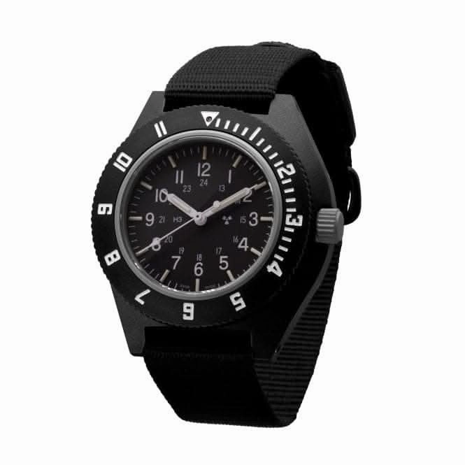 41mm Black Pilot's Navigator Ballistic Nylon Watch