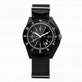 41mm Black Pilot's Navigator Date Nylon DEFSTAN Watch