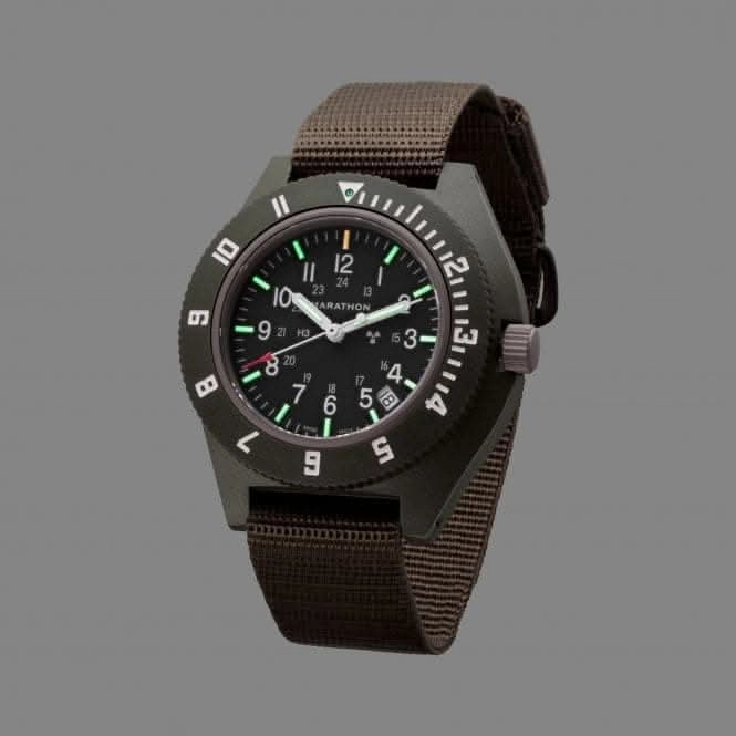 41mm Sage Green Pilot's Navigator Date Ballistic Nylon Watch