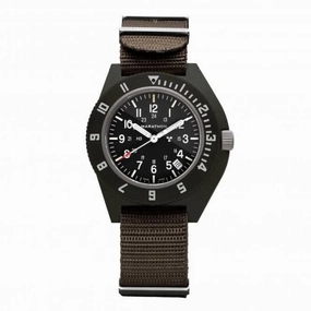 41mm Sage Green Pilot's Navigator Date Nylon DEFSTAN Watch