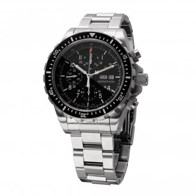 46mm Jumbo Diver Pilot's Automatic Chronograph (CSAR) Stainless Steel Watch