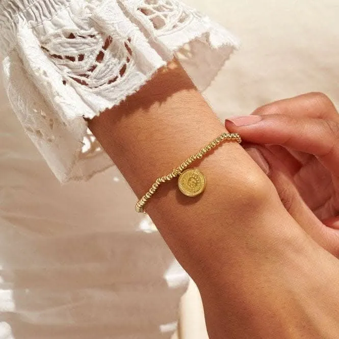 A Little 21st Birthday Gold Plated 17.5cm Stretch Bracelet 6988 Joma Jewellery