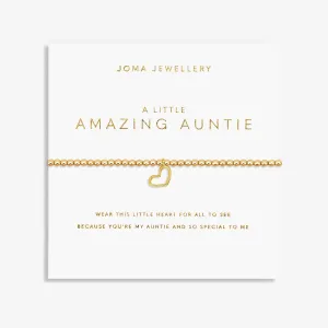 A Little Amazing Auntie Gold Plated Bracelet 7588 Joma Jewellery