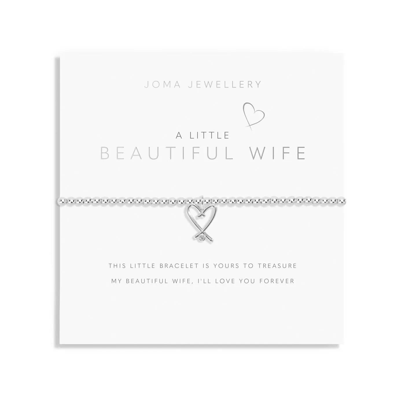 A Little Beautiful Wife Silver Plated Bracelet 8145 Joma Jewellery