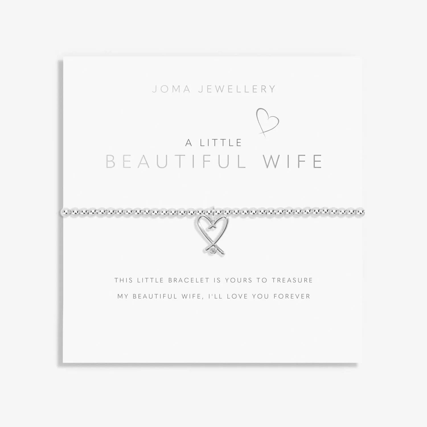 A Little Beautiful Wife Silver Plated Bracelet 8145 Joma Jewellery