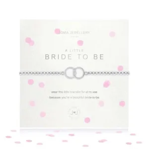 A Little Bride To Be Silver Bracelet 17.5cm Stretch Bracelet 3761 Joma Jewellery