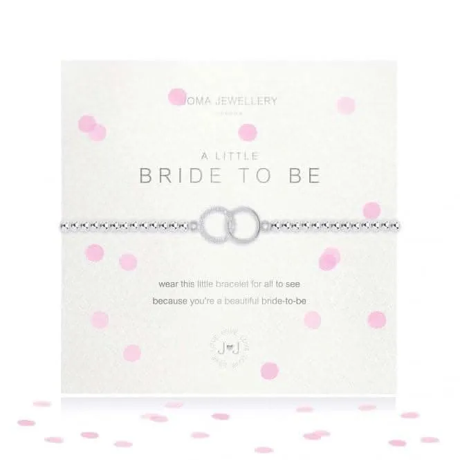 A Little Bride To Be Silver Bracelet 17.5cm Stretch Bracelet 3761 Joma Jewellery
