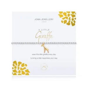 A Little Giraffe Silver 17.5cm Stretch Bracelet 3477 Joma Jewellery
