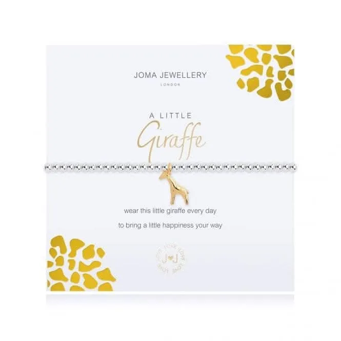 A Little Giraffe Silver 17.5cm Stretch Bracelet 3477 Joma Jewellery