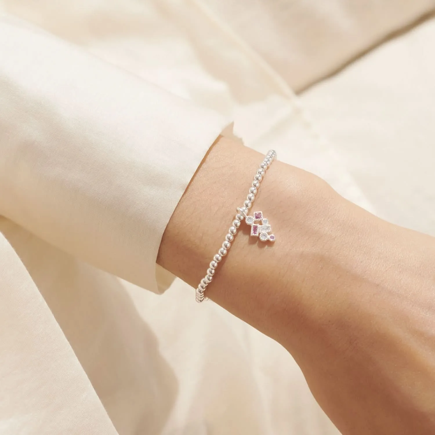 A Little Happiest of Birthdays Silver Plated Bracelet 8149 Joma Jewellery