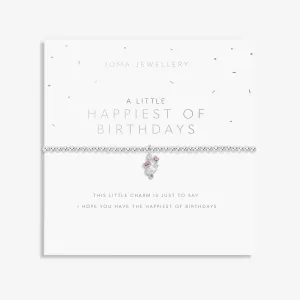 A Little Happiest of Birthdays Silver Plated Bracelet 8149 Joma Jewellery