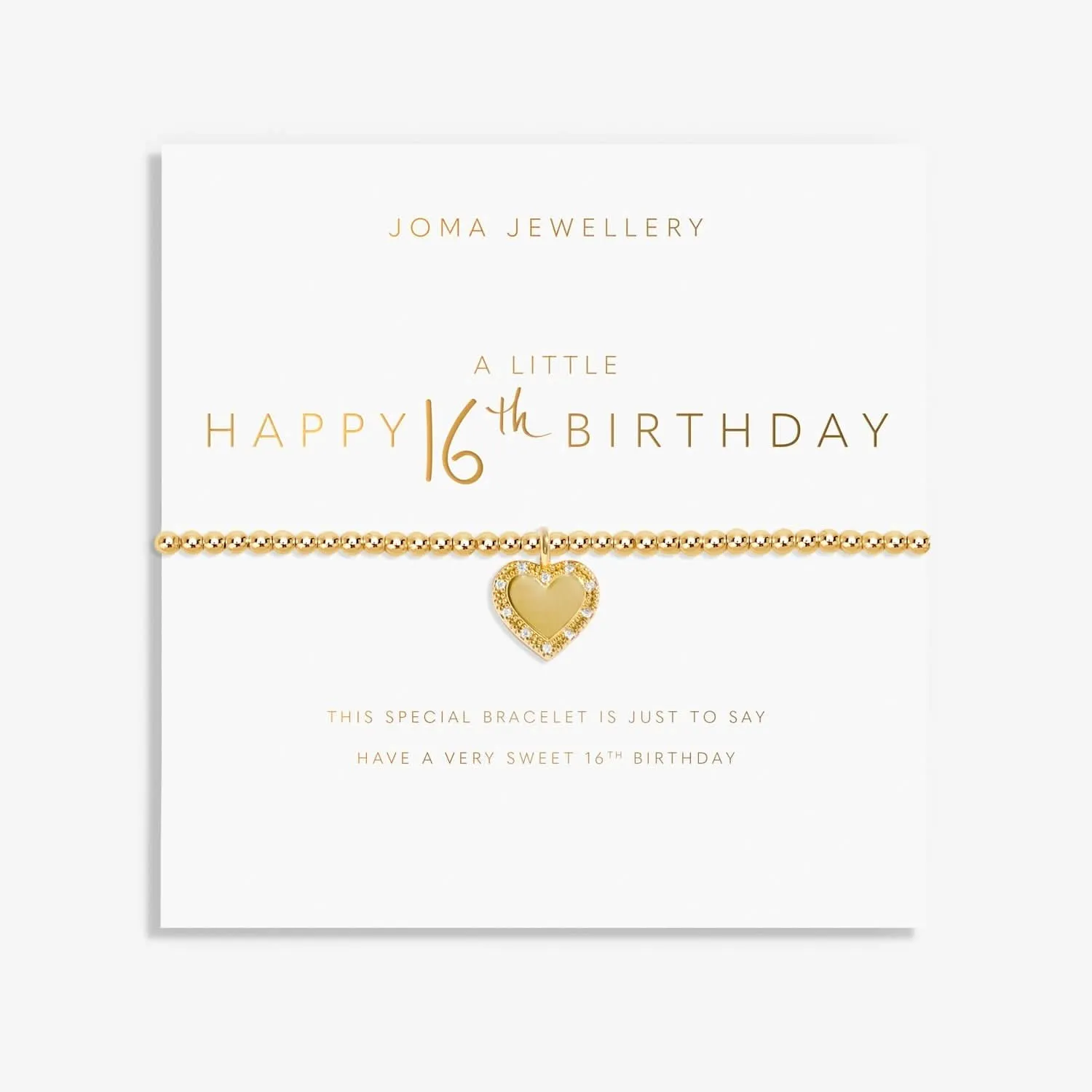 A Little Happy 16th Birthday Gold Plated Bracelet 8217 Joma Jewellery