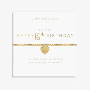 A Little Happy 16th Birthday Gold Plated Bracelet 8217 Joma Jewellery