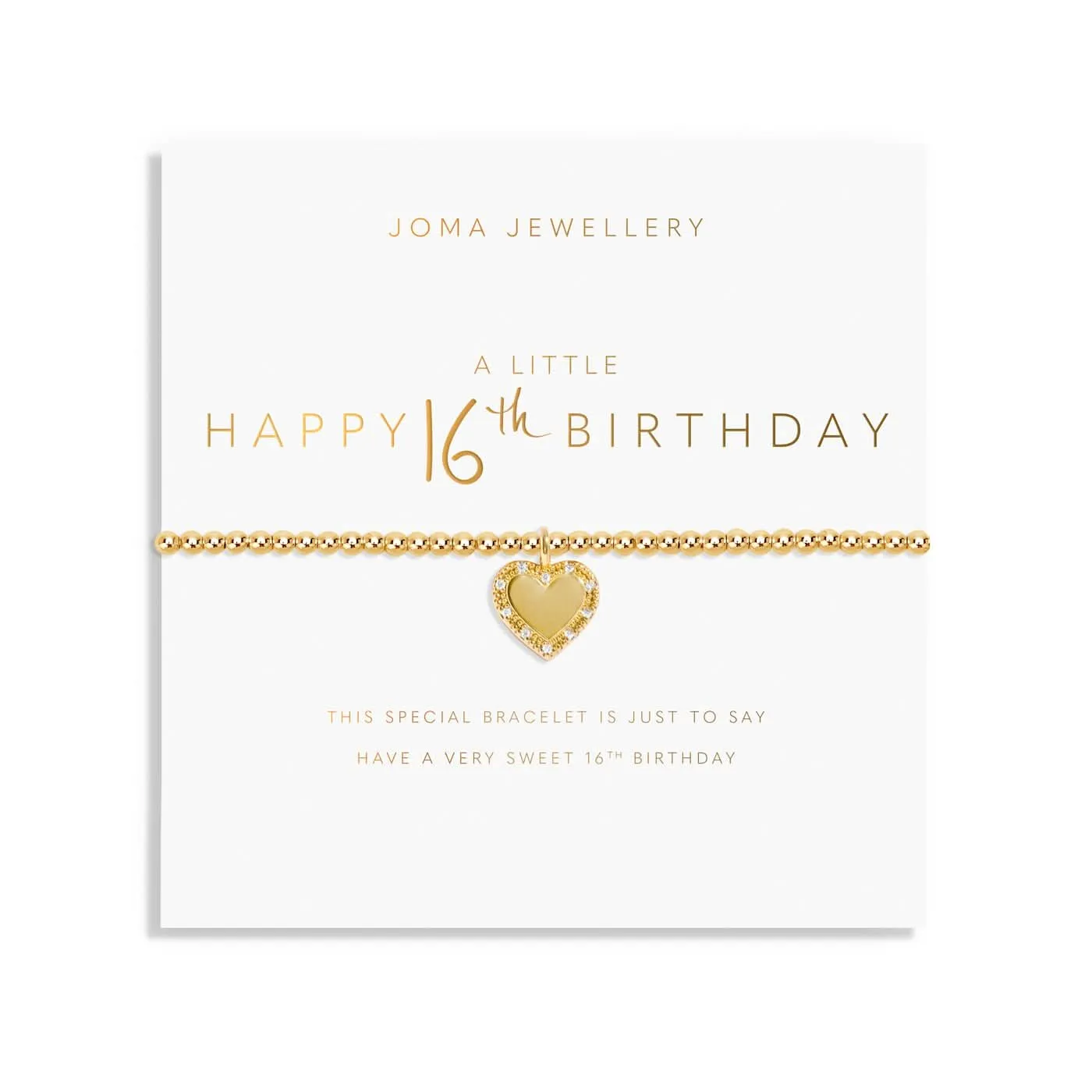 A Little Happy 16th Birthday Gold Plated Bracelet 8217 Joma Jewellery