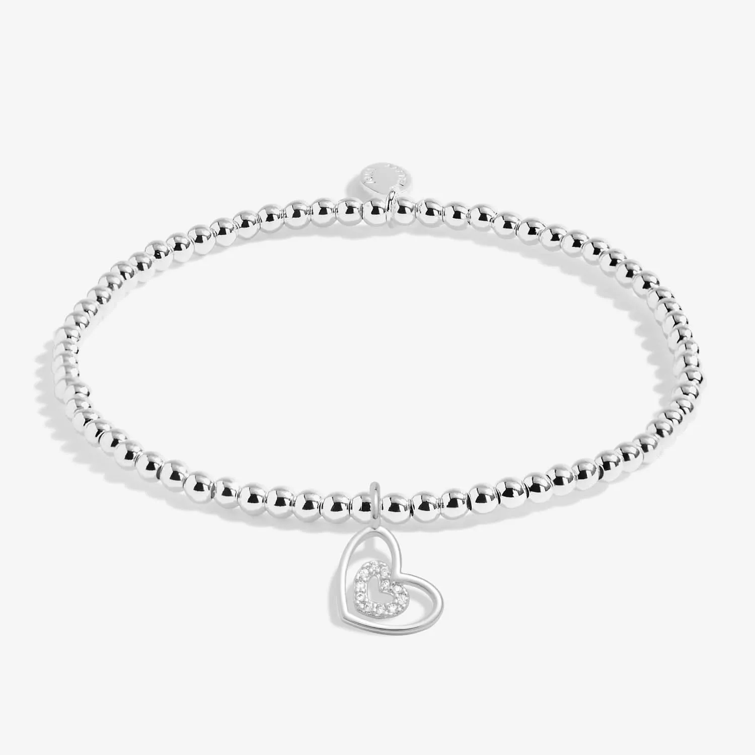 A Little Happy Birthday Auntie Silver Plated Bracelet 7408 Joma Jewellery