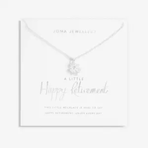 A Little Happy Retirement Silver Plated 46cm   5cm Necklace 6830 Joma Jewellery