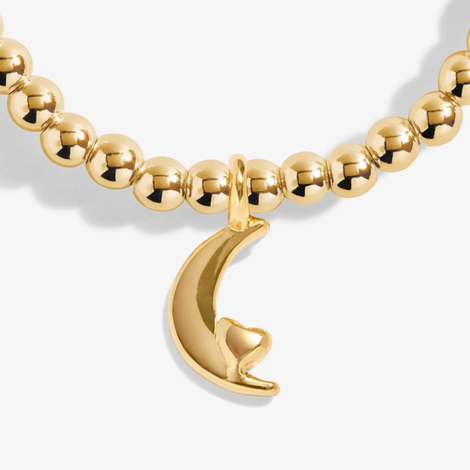A Little Love You To the Moon & Back Gold Plated Bracelet 8212 Joma Jewellery