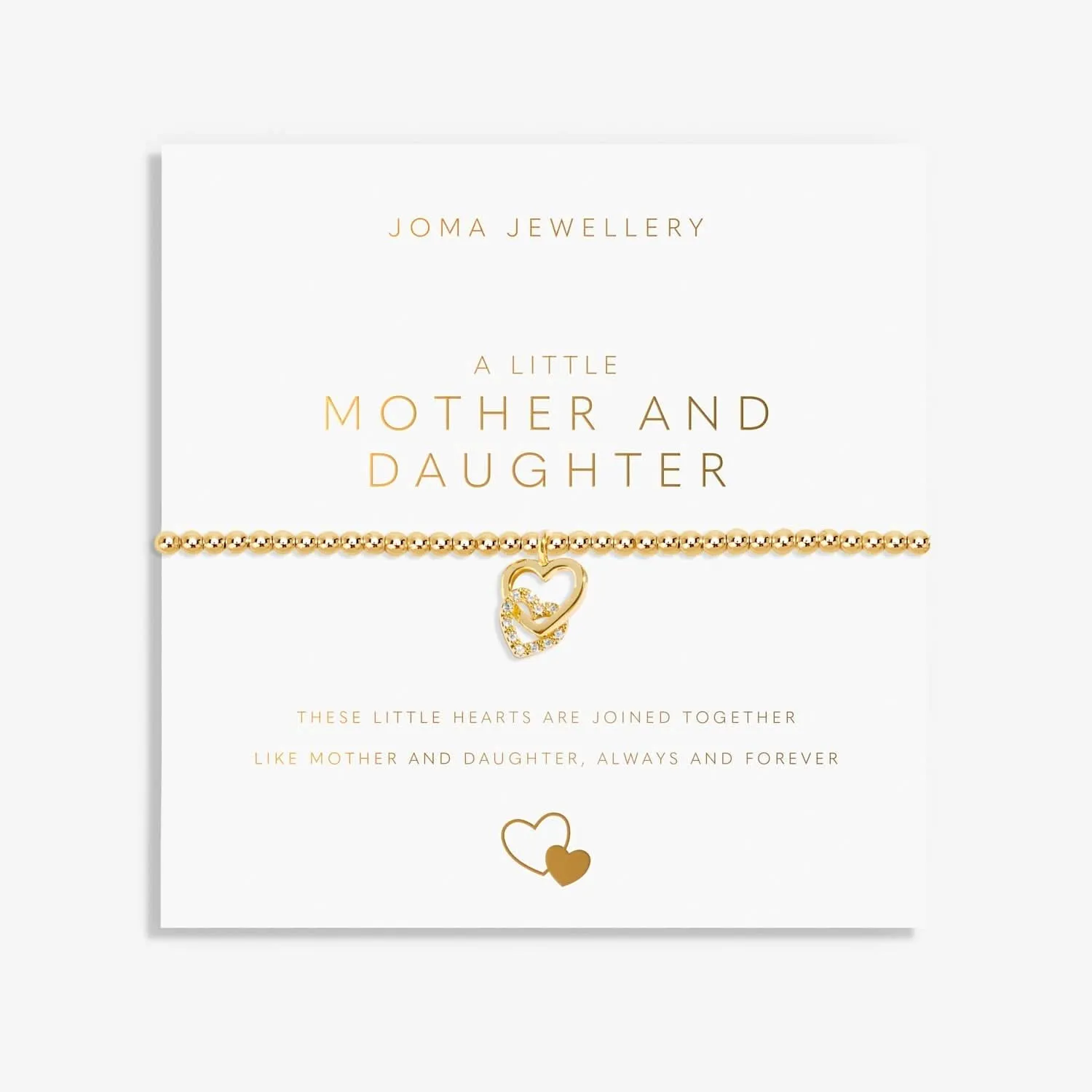A Little Mother And Daughter Gold Plated Bracelet 8218 Joma Jewellery