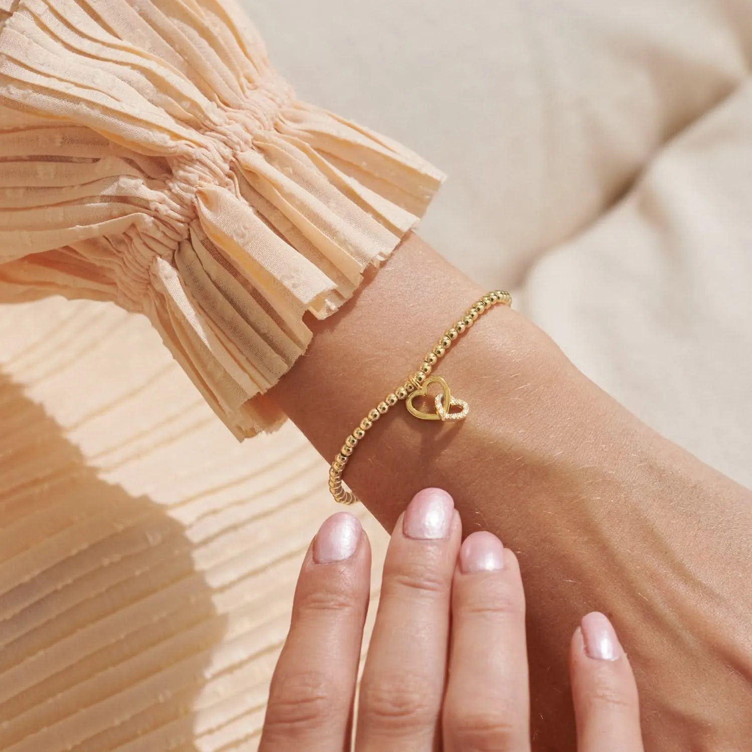 A Little Mother And Daughter Gold Plated Bracelet 8218 Joma Jewellery