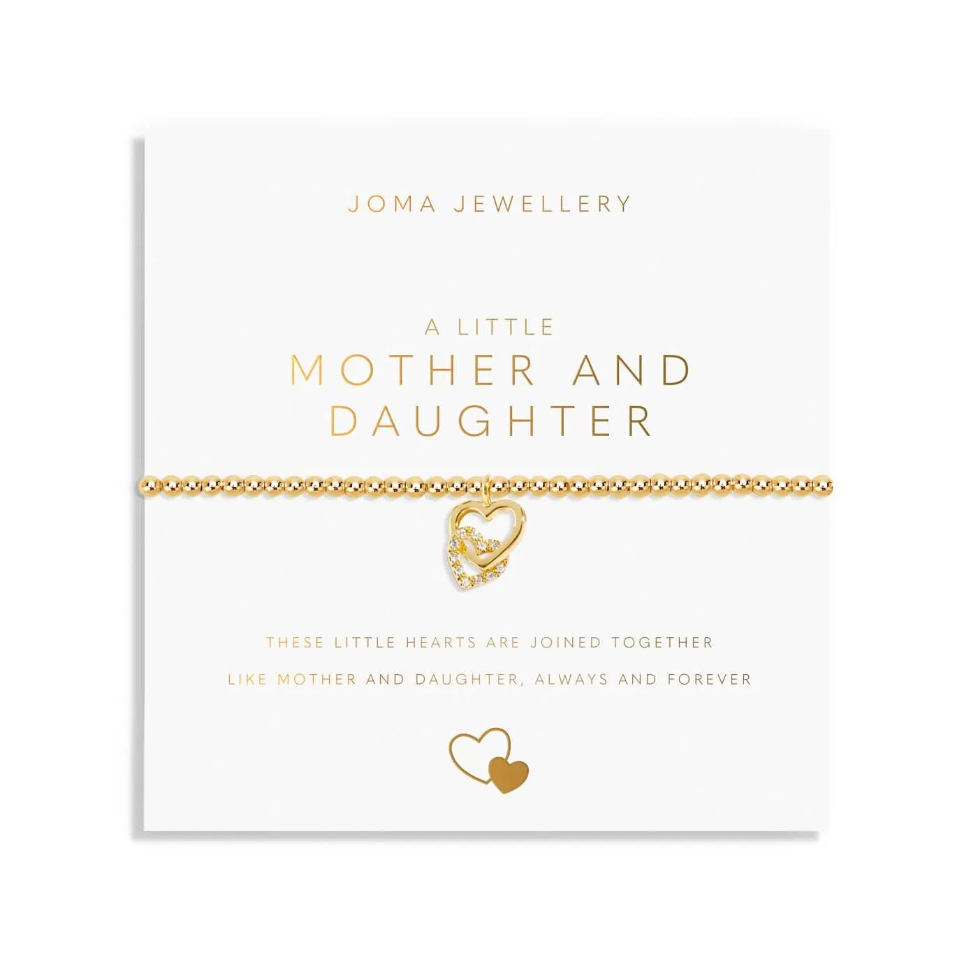 A Little Mother And Daughter Gold Plated Bracelet 8218 Joma Jewellery