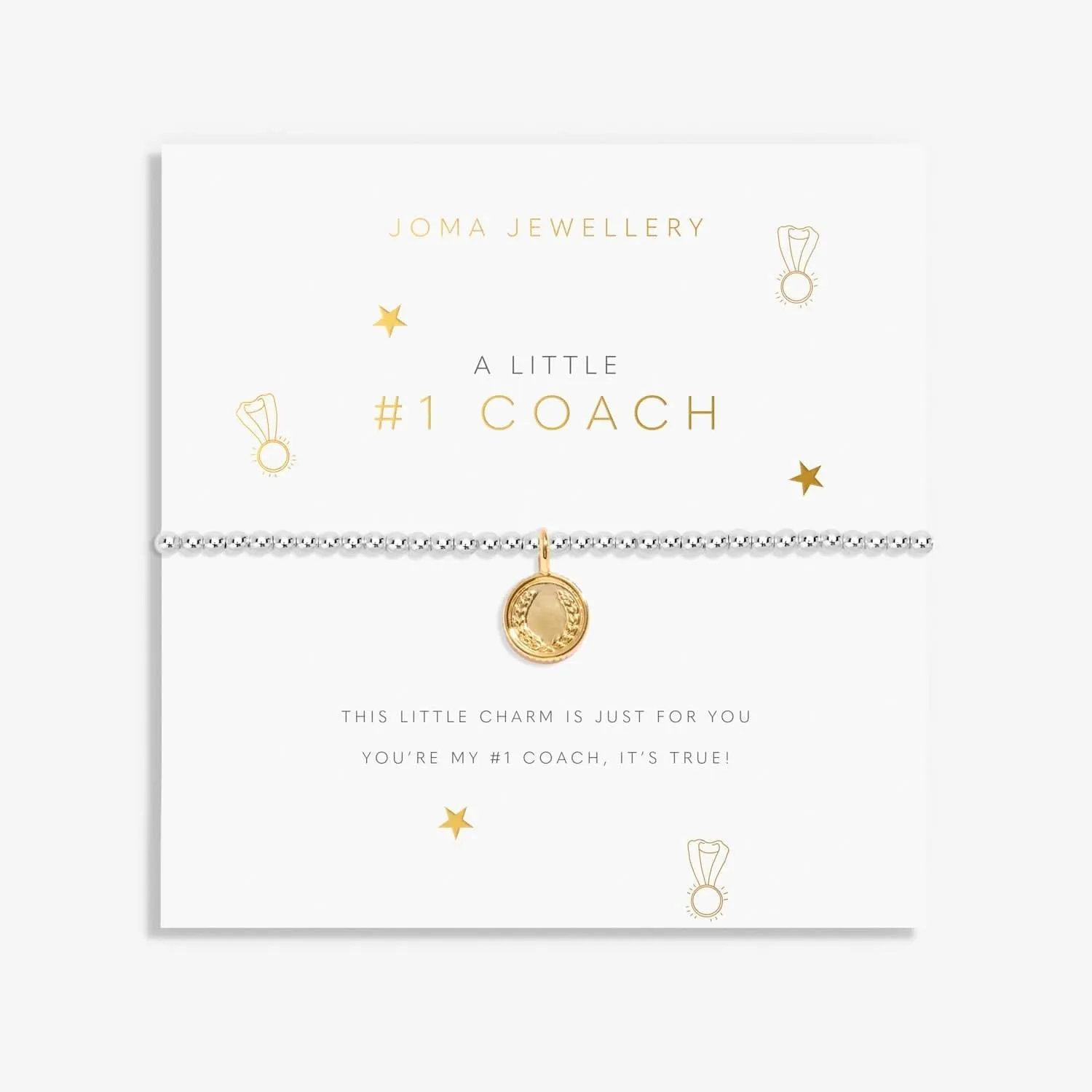 A Little Number One Coach Silver & Gold Plated Bracelet 8143 Joma Jewellery