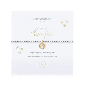 A Little Pawfect Silver 17.5cm Stretch Bracelet 3479 Joma Jewellery