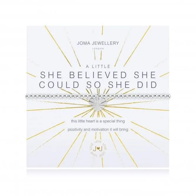 A Little She Believed She Could So She Did Charm Bracelet 3097 Joma Jewellery