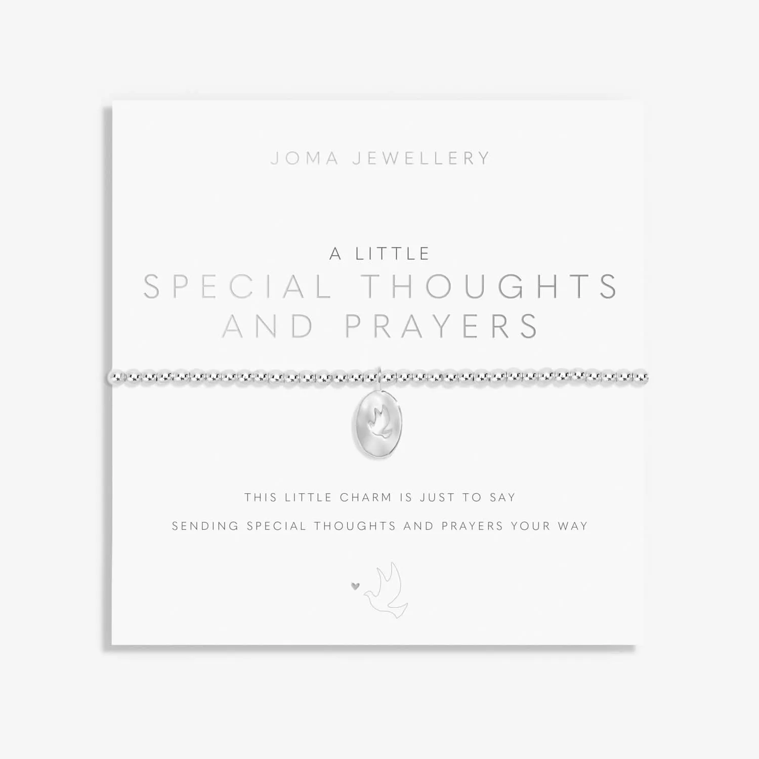 A Little Special thoughts And Prayers Silver Plated Bracelet 8144 Joma Jewellery
