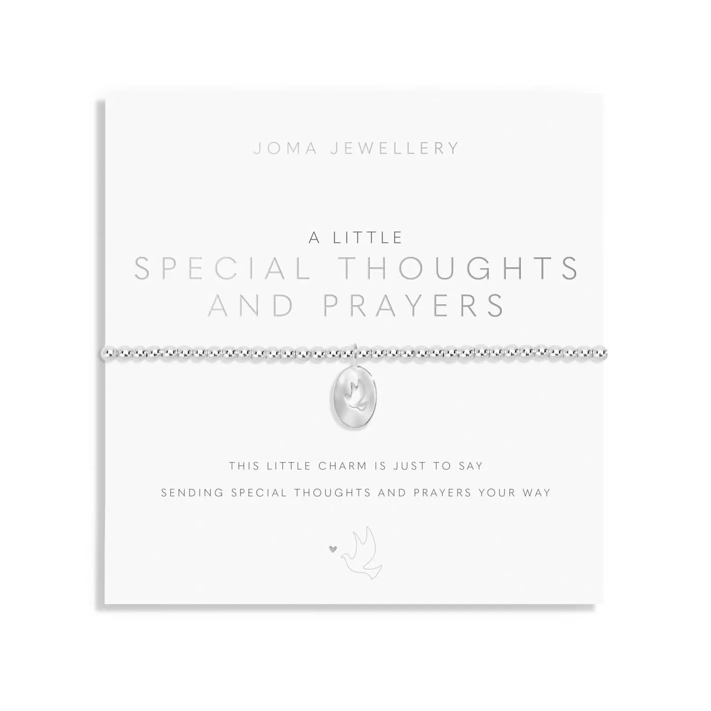 A Little Special thoughts And Prayers Silver Plated Bracelet 8144 Joma Jewellery